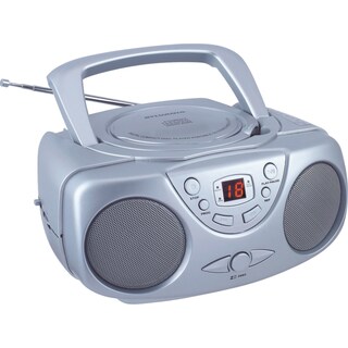 Foto 1 | Reproductor De Cd Portátil Proscan Con Radio Am/fm Boombox Silver - Venta Internacional.