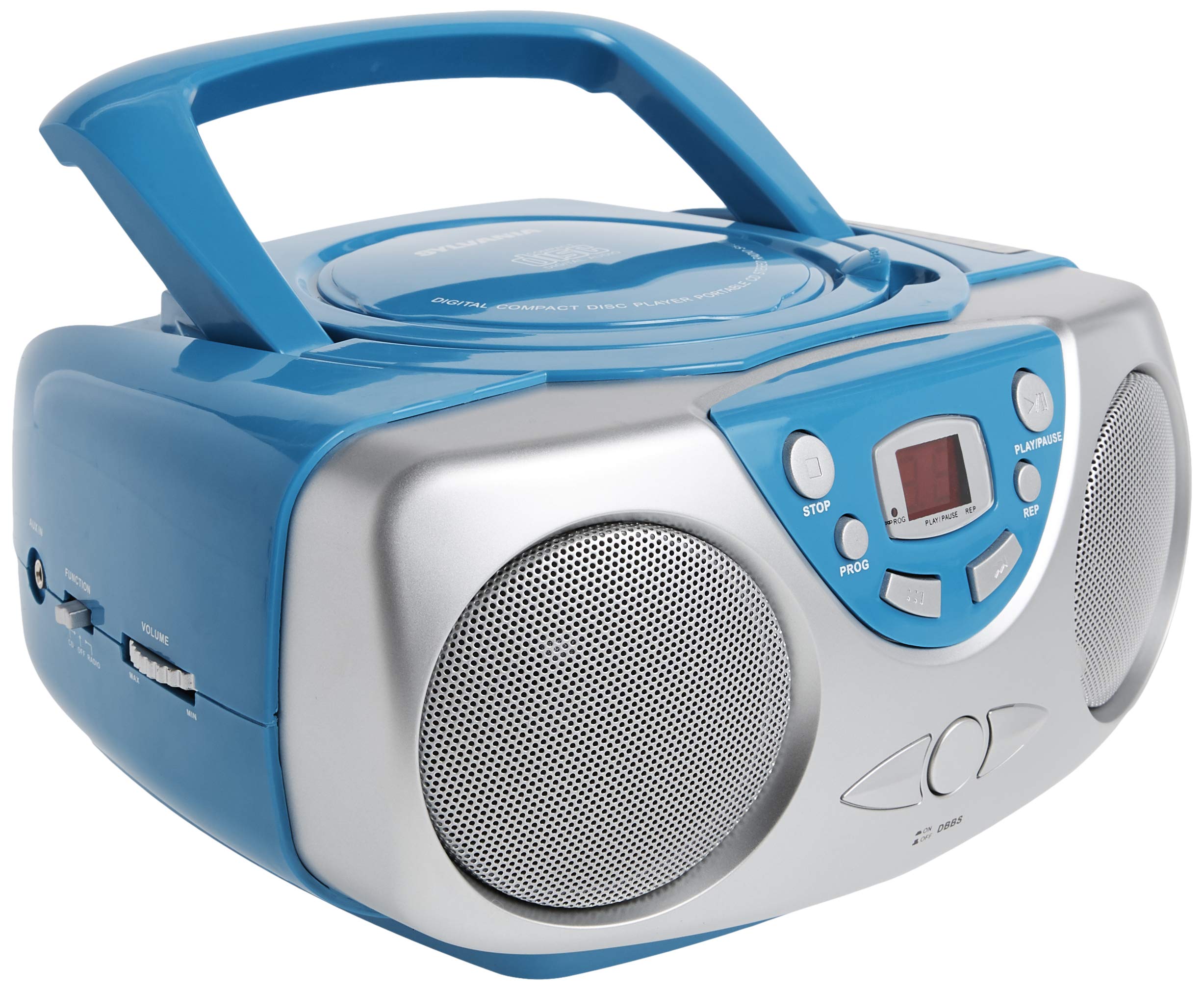 Foto 1 | Reproductor De Cd Portátil Sylvania Srcd243 Con Radio Am/fm Azul - Venta Internacional.