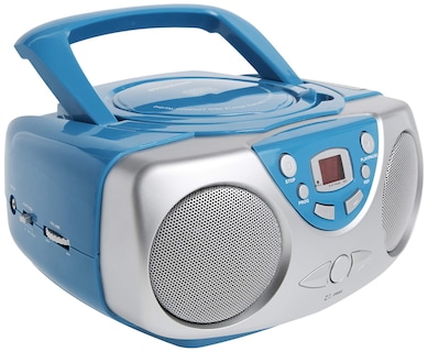Foto 1 | Reproductor De Cd Portátil Sylvania Srcd243 Con Radio Am/fm Azul - Venta Internacional.