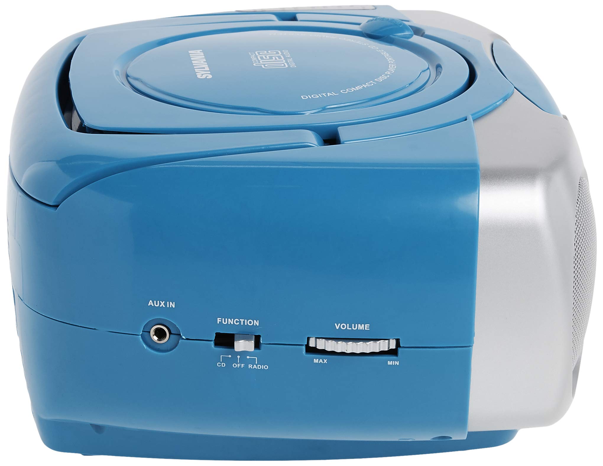 Foto 5 pulgar | Reproductor De Cd Portátil Sylvania Srcd243 Con Radio Am/fm Azul - Venta Internacional.