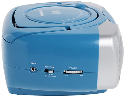 Foto 4 | Reproductor De Cd Portátil Sylvania Srcd243 Con Radio Am/fm Azul - Venta Internacional.