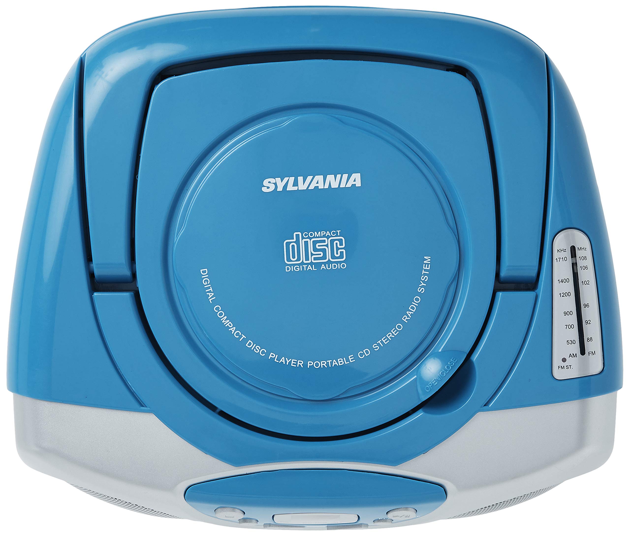 Foto 5 | Reproductor De Cd Portátil Sylvania Srcd243 Con Radio Am/fm Azul - Venta Internacional.
