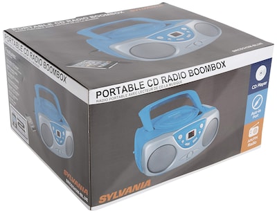 Foto 6 | Reproductor De Cd Portátil Sylvania Srcd243 Con Radio Am/fm Azul - Venta Internacional.