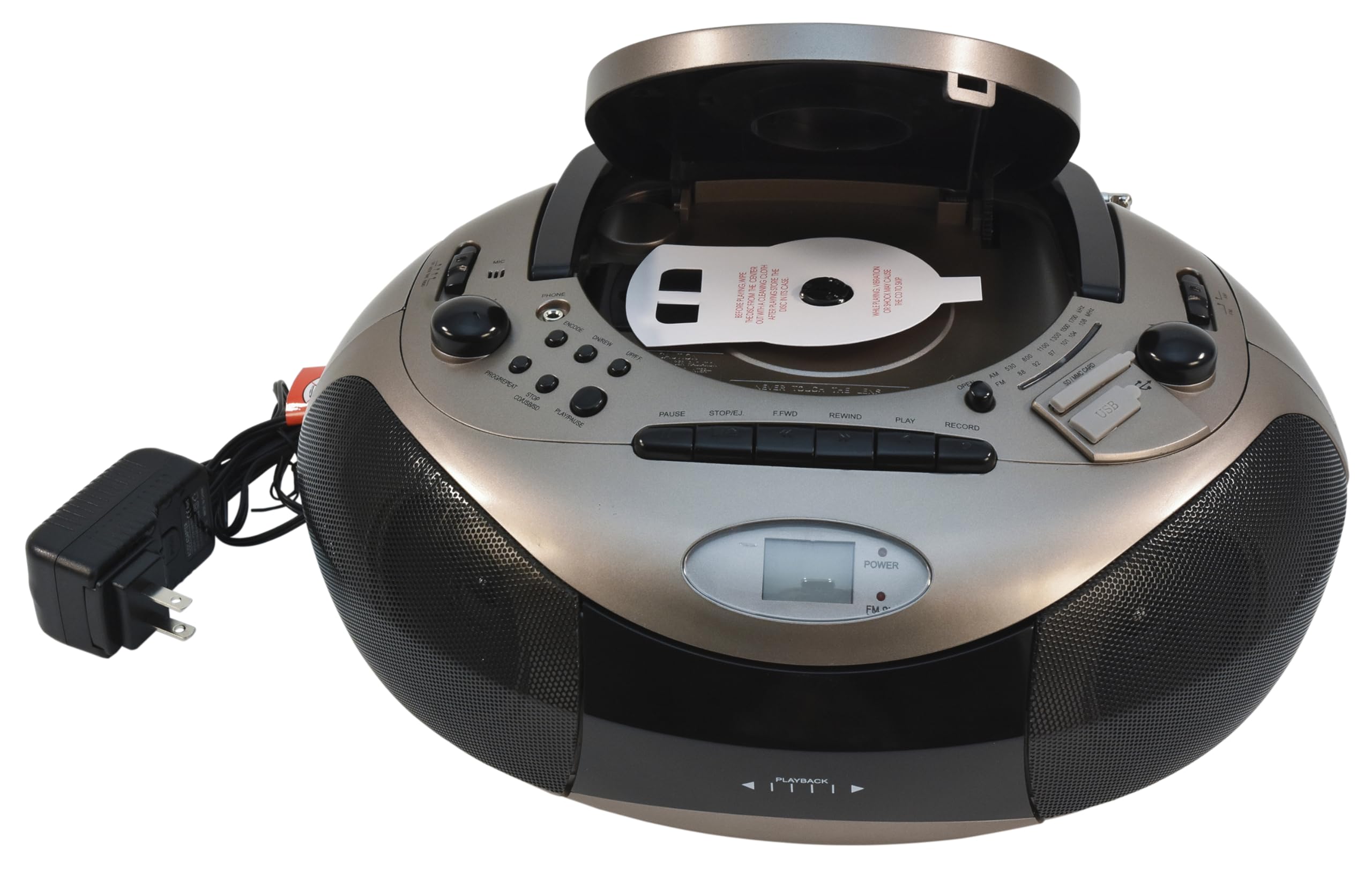 Foto 3 pulgar | Casete Reproductor De Cd Multimedia Boombox Califone 1886 Spirit Sd - Venta Internacional.