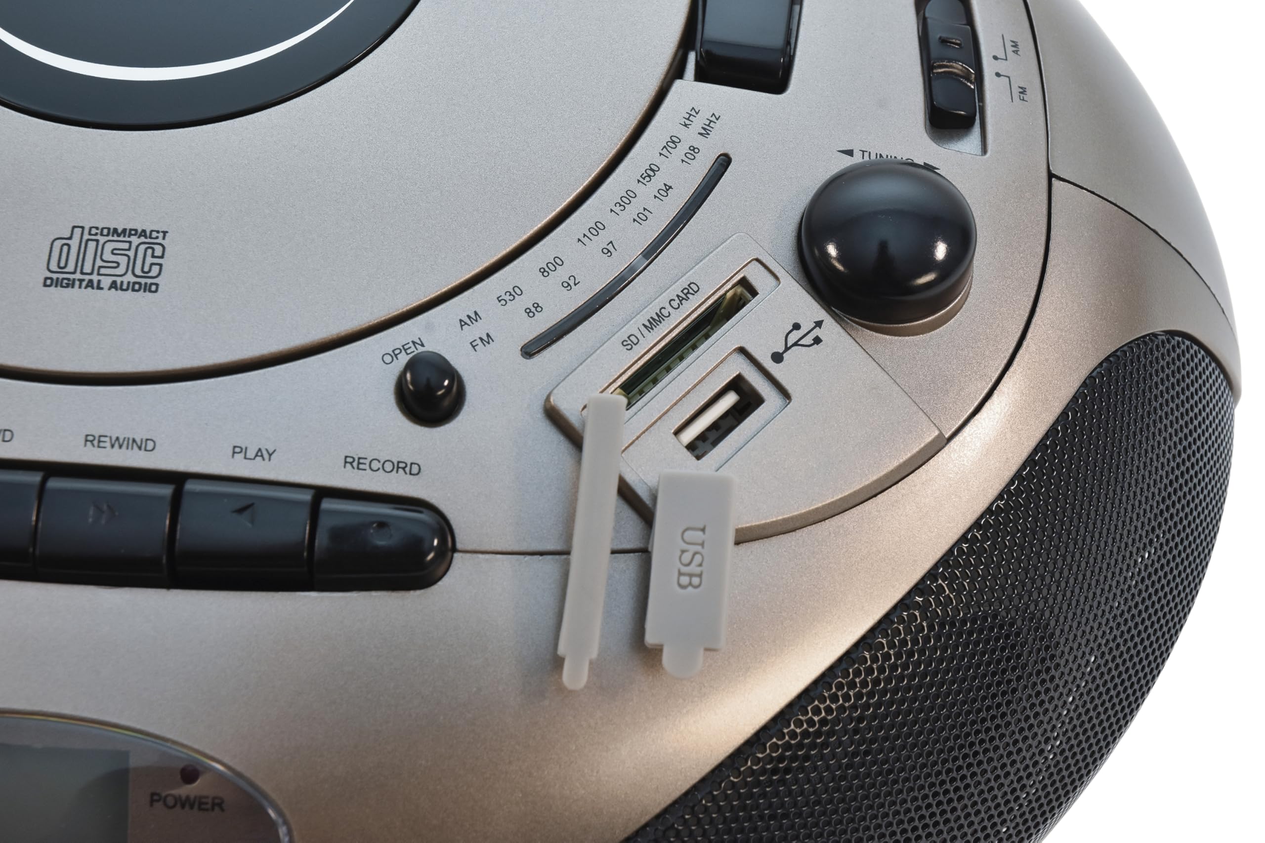 Foto 5 pulgar | Casete Reproductor De Cd Multimedia Boombox Califone 1886 Spirit Sd - Venta Internacional.