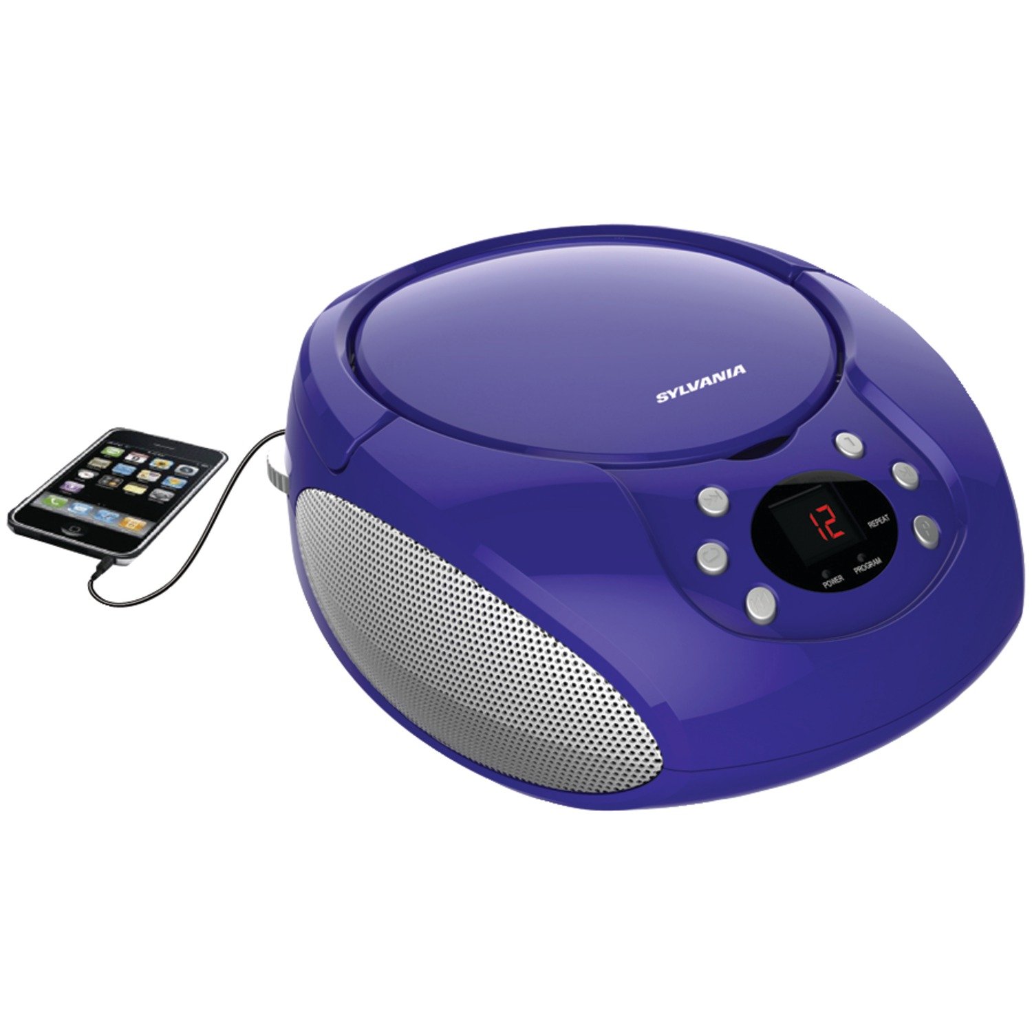 Foto 2 pulgar | Radio Portátil Para Cd Boombox Proscan Elite Am/fm, Color Morado - Venta Internacional.
