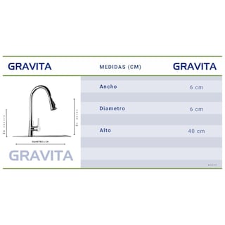 Foto 6 | Monomando De Cocina Marca Gravita
