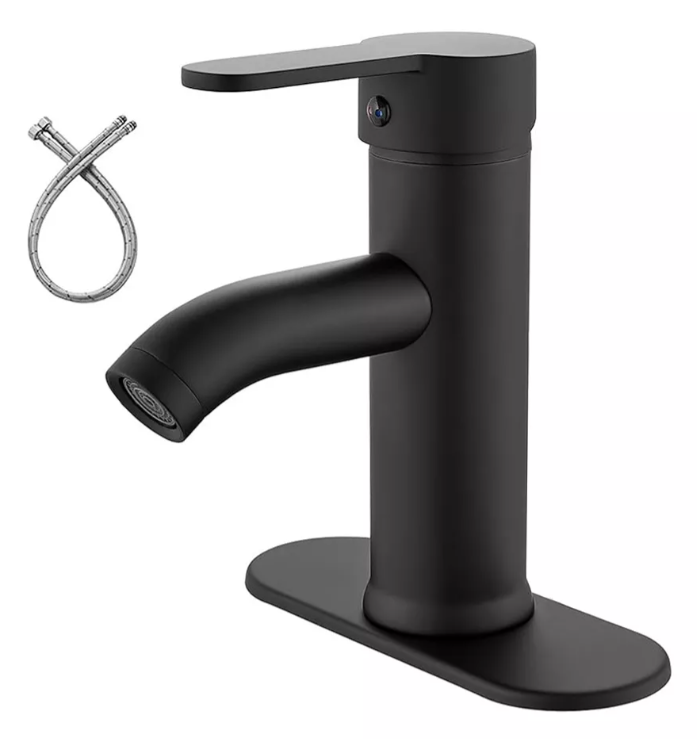 Foto 2 pulgar | Llave De Lavabo Xtellar Acabado Mate Negro Minimalista