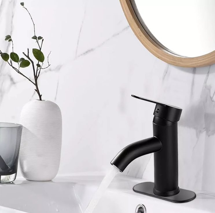 Foto 6 pulgar | Llave De Lavabo Xtellar Acabado Mate Negro Minimalista
