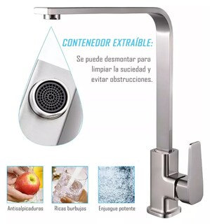 Foto 3 | Mezcladora Para Fregadero Type L Xtellar Plateada