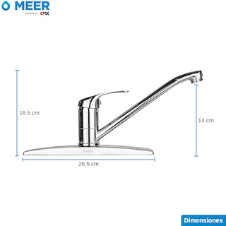 Foto 5 | Mezcladora Monomando Cromada para Lavabo CNX color Plateado