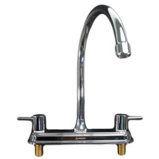 Foto 1 | Mezcladora para Fregadero de Acero Inoxidable Meer-CNX Mzf816 color Plata