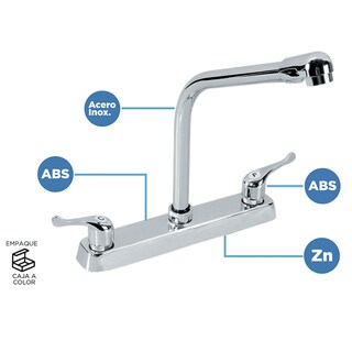 Foto 2 | Mezcladora para Fregadero Flexible con Aireador Plug and Play