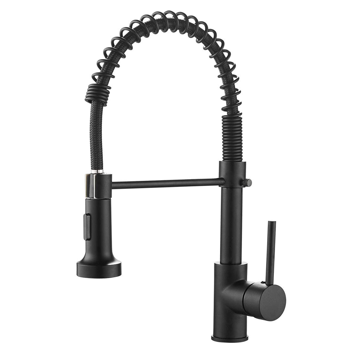 Llave Mezcladora Monomando Esatto Mbf022n color Negro Mate para Cocina