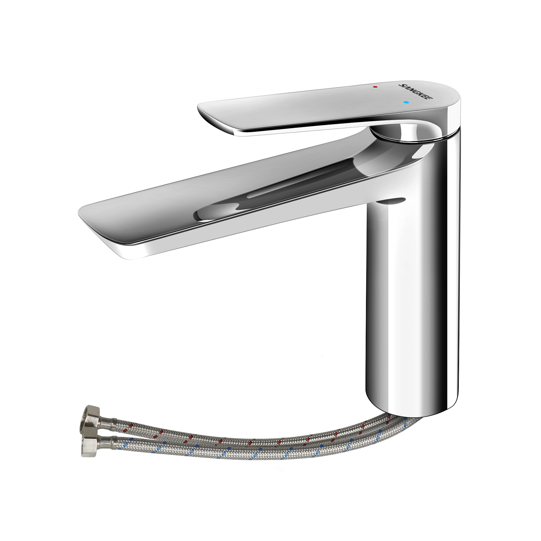 Foto 2 pulgar | Sangkee K10125 Grifo Para Lavabo De Baño Frío Y Caliente Con Moderno Diseño Plata