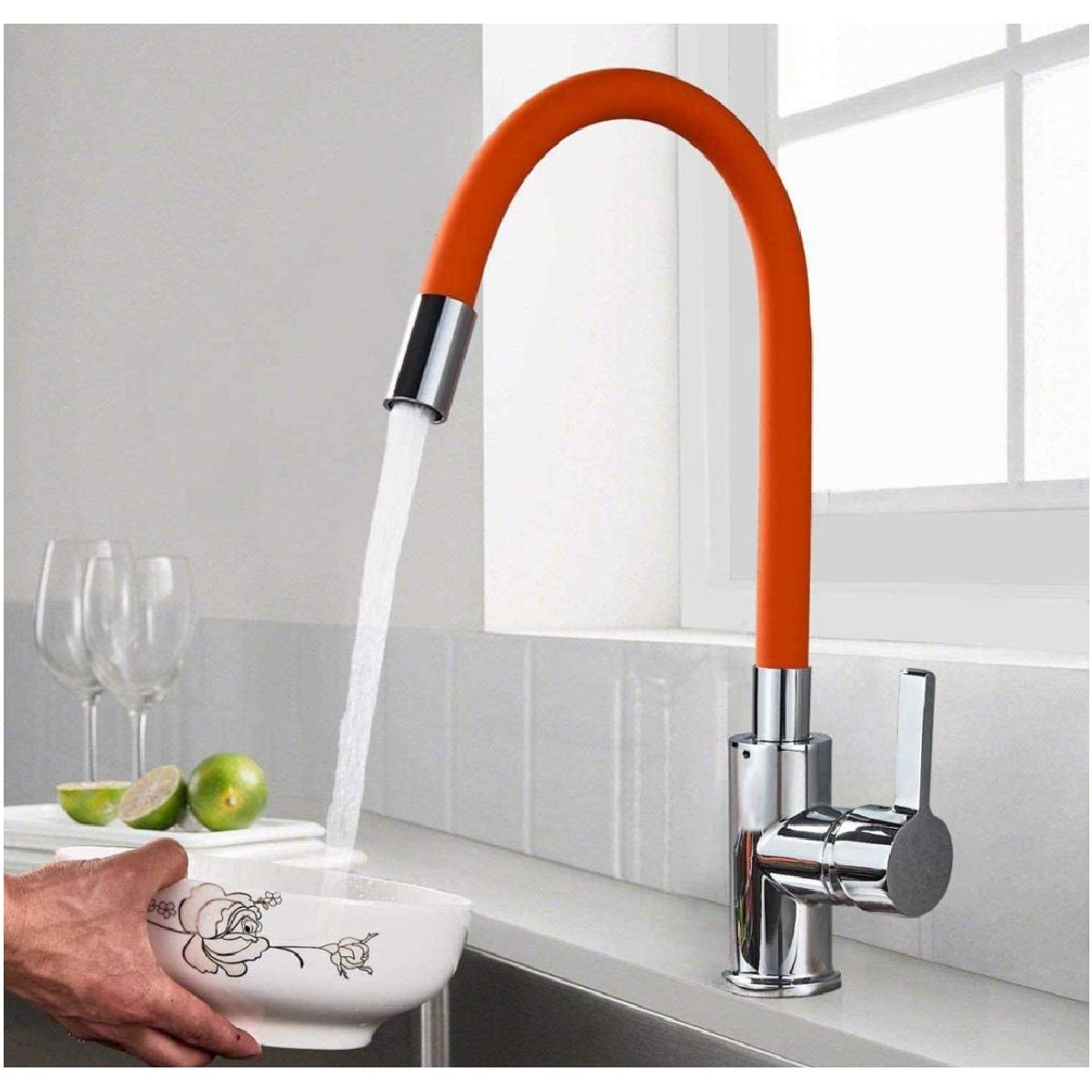 Foto 4 pulgar | Fregadero dCocina Ventdepot Mxkys-005 1 Pieza Manual color Naranja