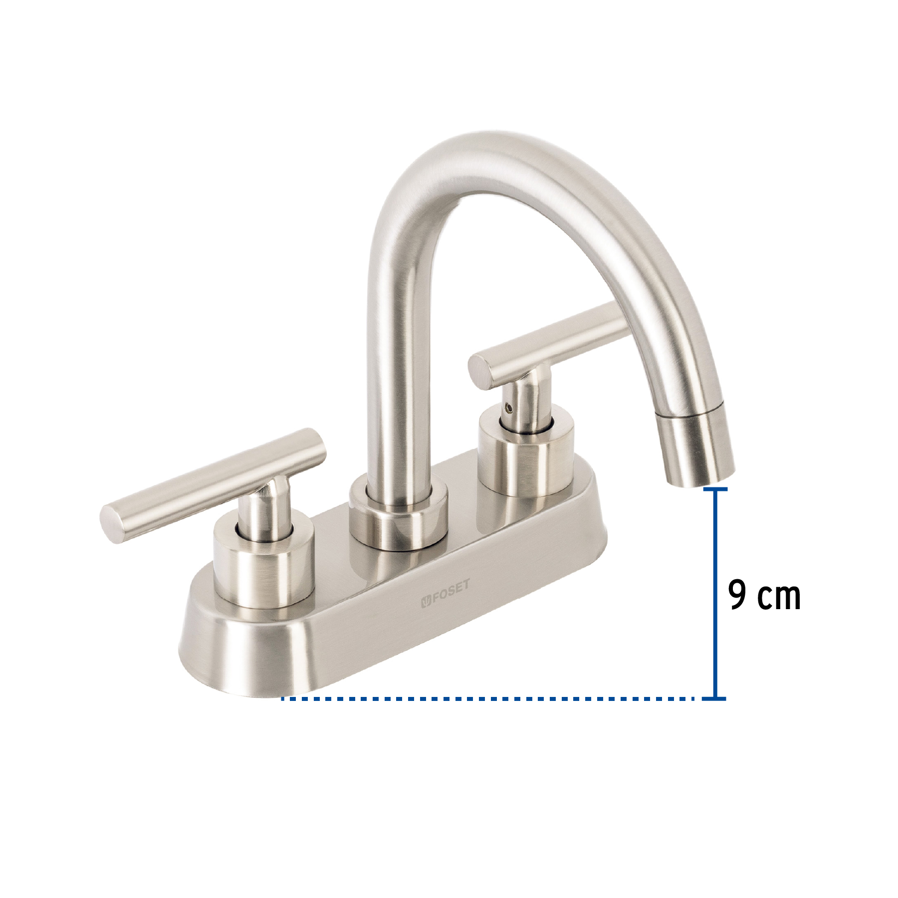 Foto 4 pulgar | Mezcladora para lavabo Foset de Truper TBM-62N color Plata