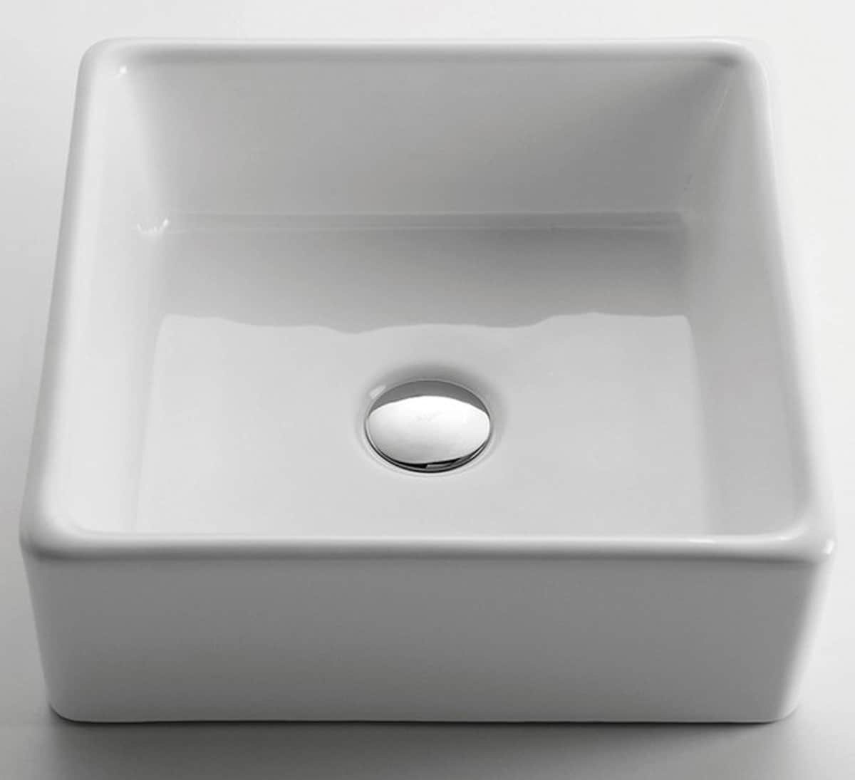 Lavabo de Cerámica Esatto Ovalín Blanca Import Oc-021 $1,385