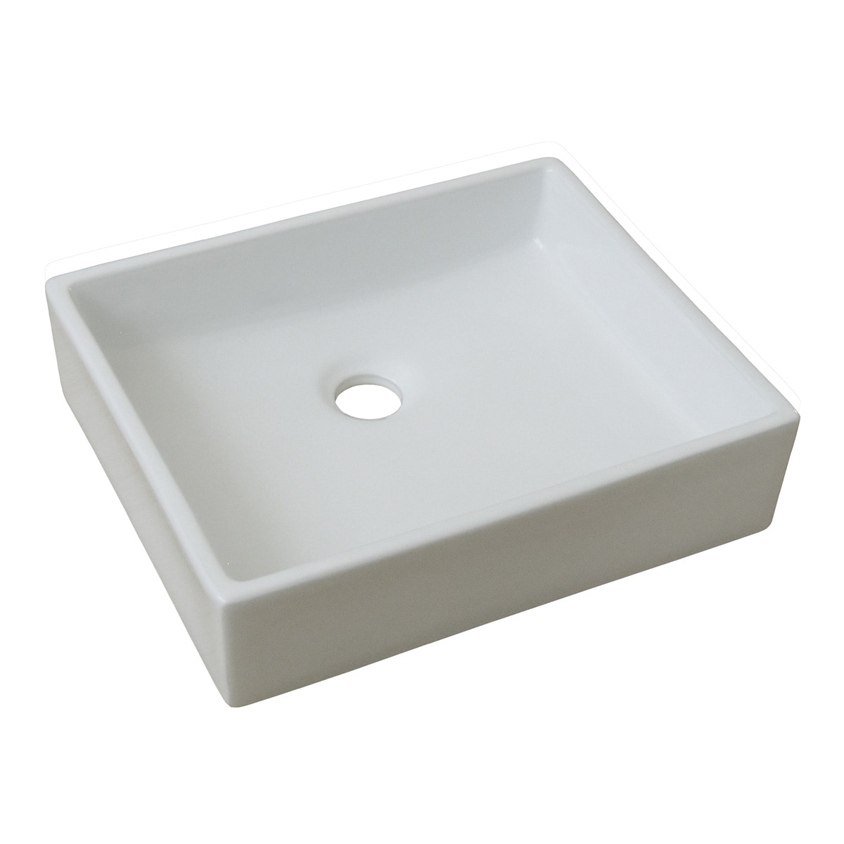 Ovalín Lavabo de Cerámica Blanca Esatto Importado Oc-037 $1,253