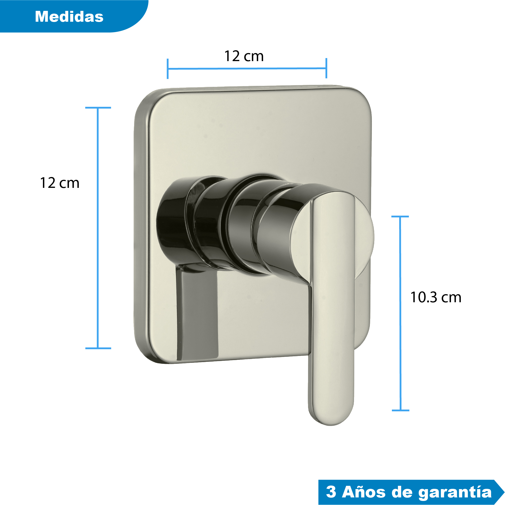 Foto 3 pulgar | Kit Meer-cnx de Regadera con Mezcladora y Resumidero Acero Inoxidable y Latón