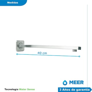 Foto 5 | Kit Meer-cnx de Regadera con Mezcladora y Resumidero Acero Inoxidable y Latón