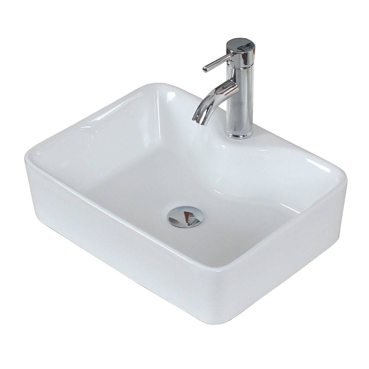 Paquete con Lavabo Llave y Desagües Esatto Econokit Fidem