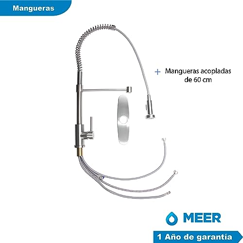 Foto 3 | Mezcladora Monomando para Cocina Meer-CNX MZM8116F color Gris