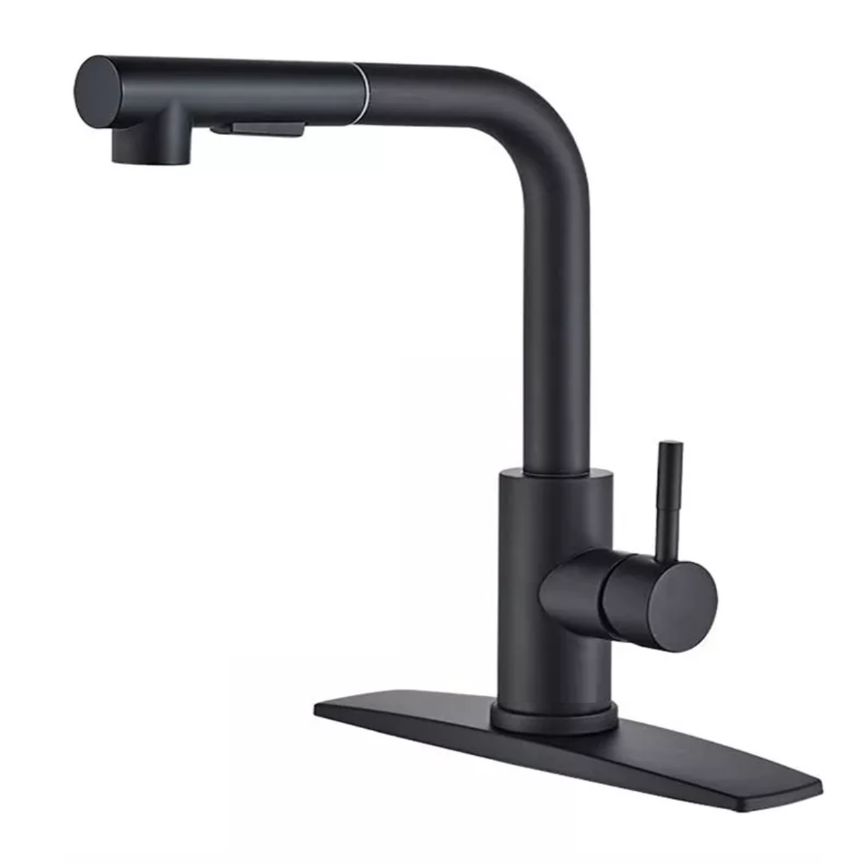 Llave Monomando Para Fregadero Mezcladora Cocina Negro