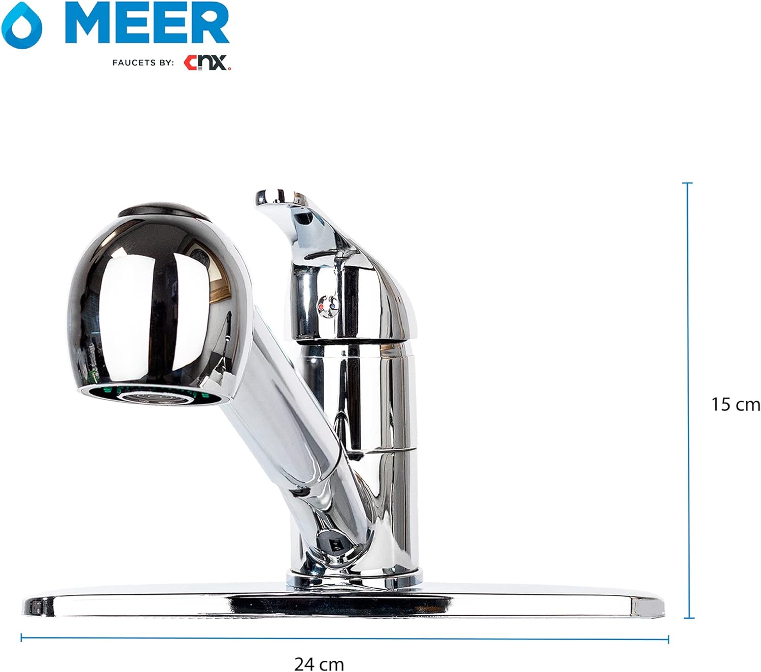 Foto 4 | Mezcladora CNX Monomando con Cuello Extendible para Cocina Gris