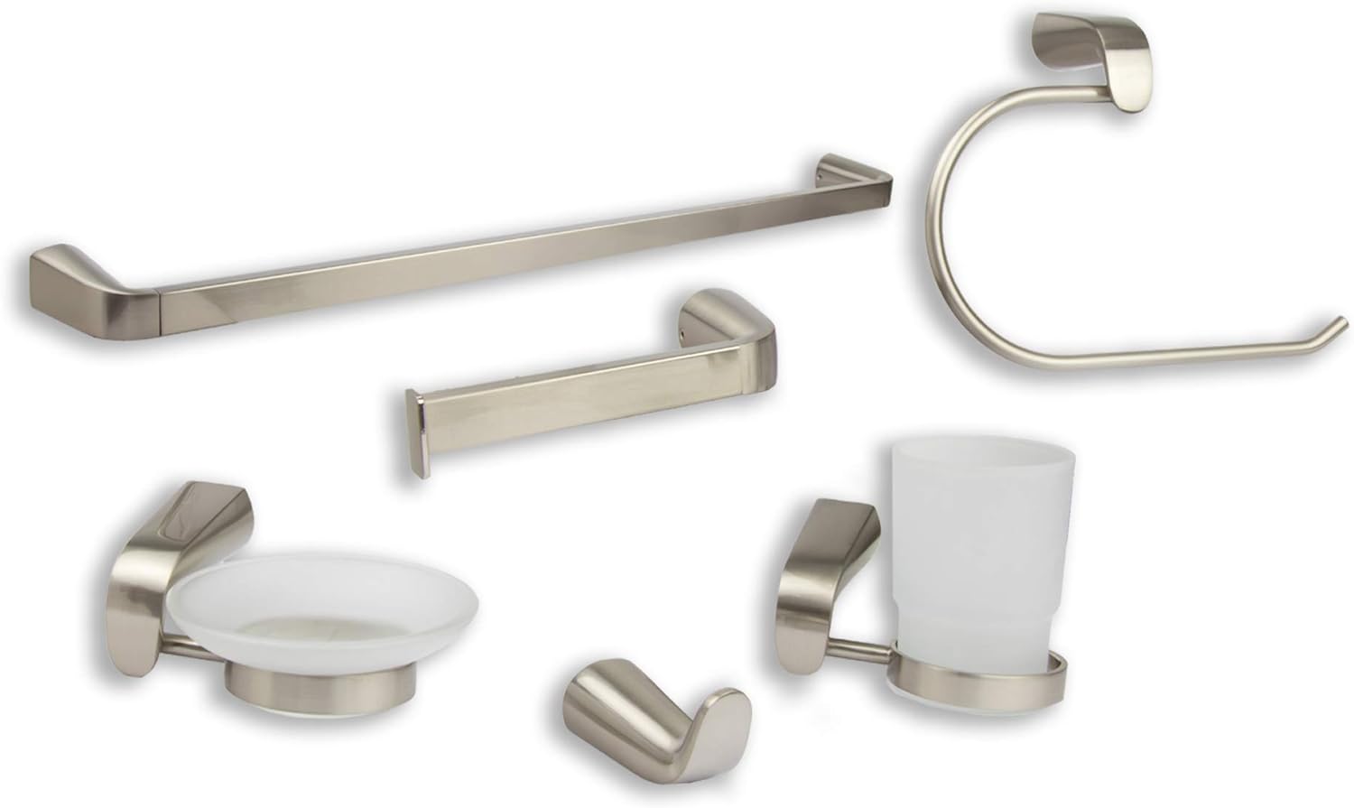 Kit de Accesorios para Baño Cnx  con Acabado Satinado