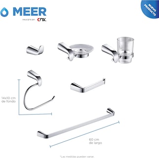 Foto 2 | Kit de Accesorios para Baño Cnx con Acabado Satinado
