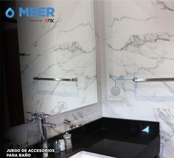 Foto 4 | Kit de Accesorios para Baño Cnx con Acabado Satinado