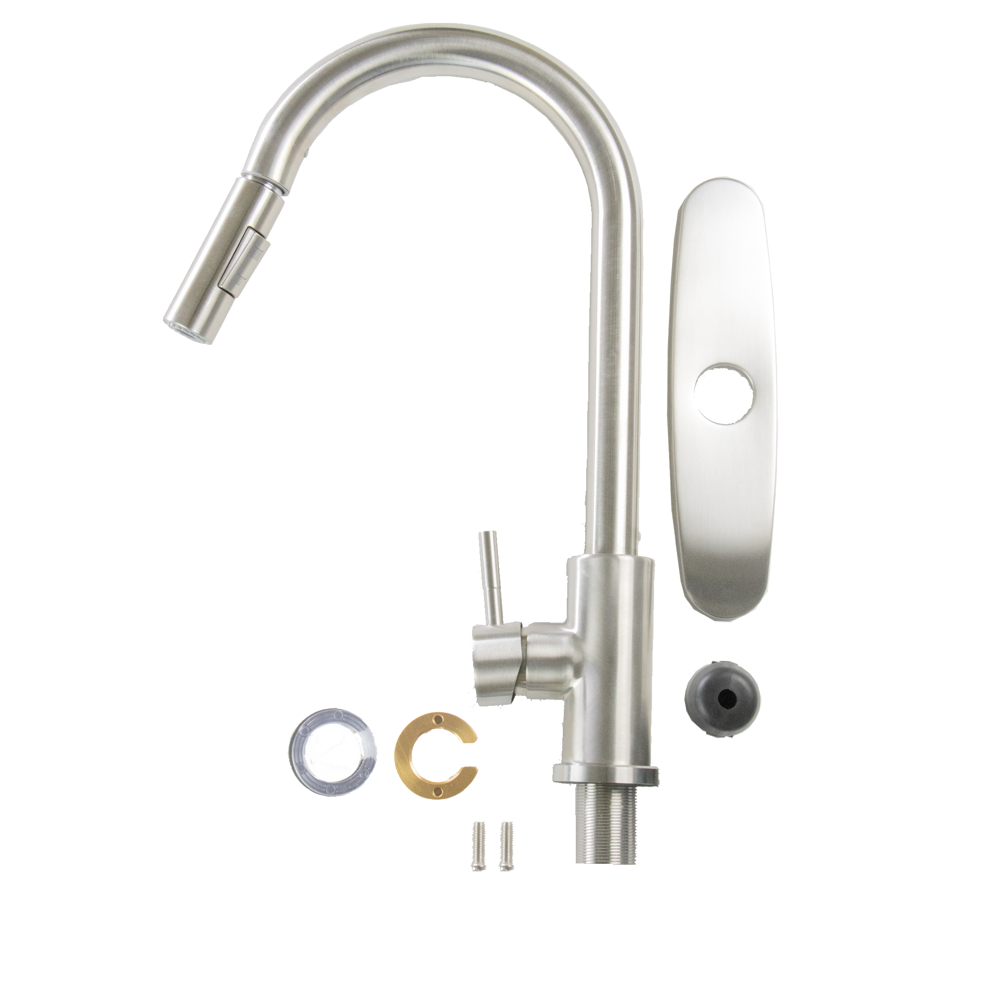 Foto 7 | Mezcladora Monomando para Fregadero Satín Acero Inoxidable Y Zinc