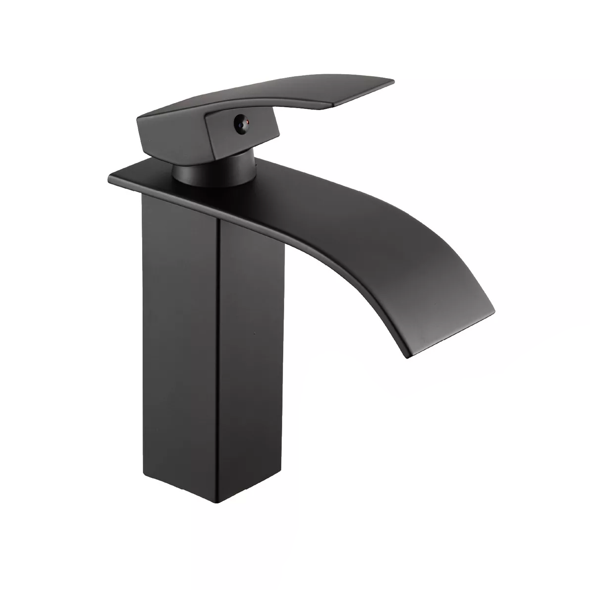 Llave Mezcladora Plana Para Fregadero Lavabo Eo Safe Imports Esi-14956 Negro