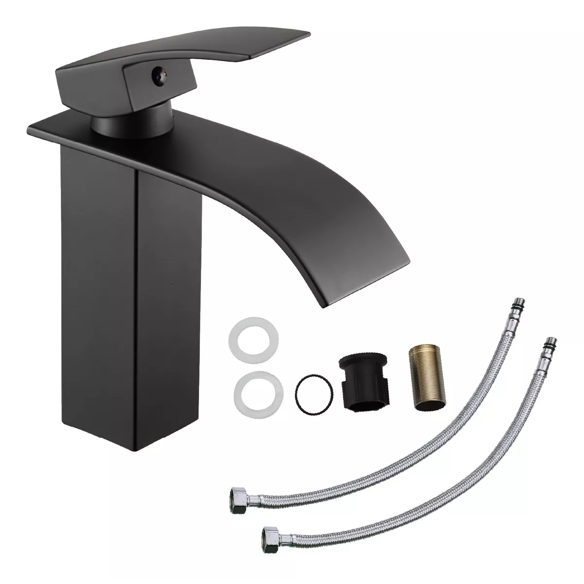 Foto 3 | Llave Mezcladora Plana Para Fregadero Lavabo Eo Safe Imports Esi-14956 Negro