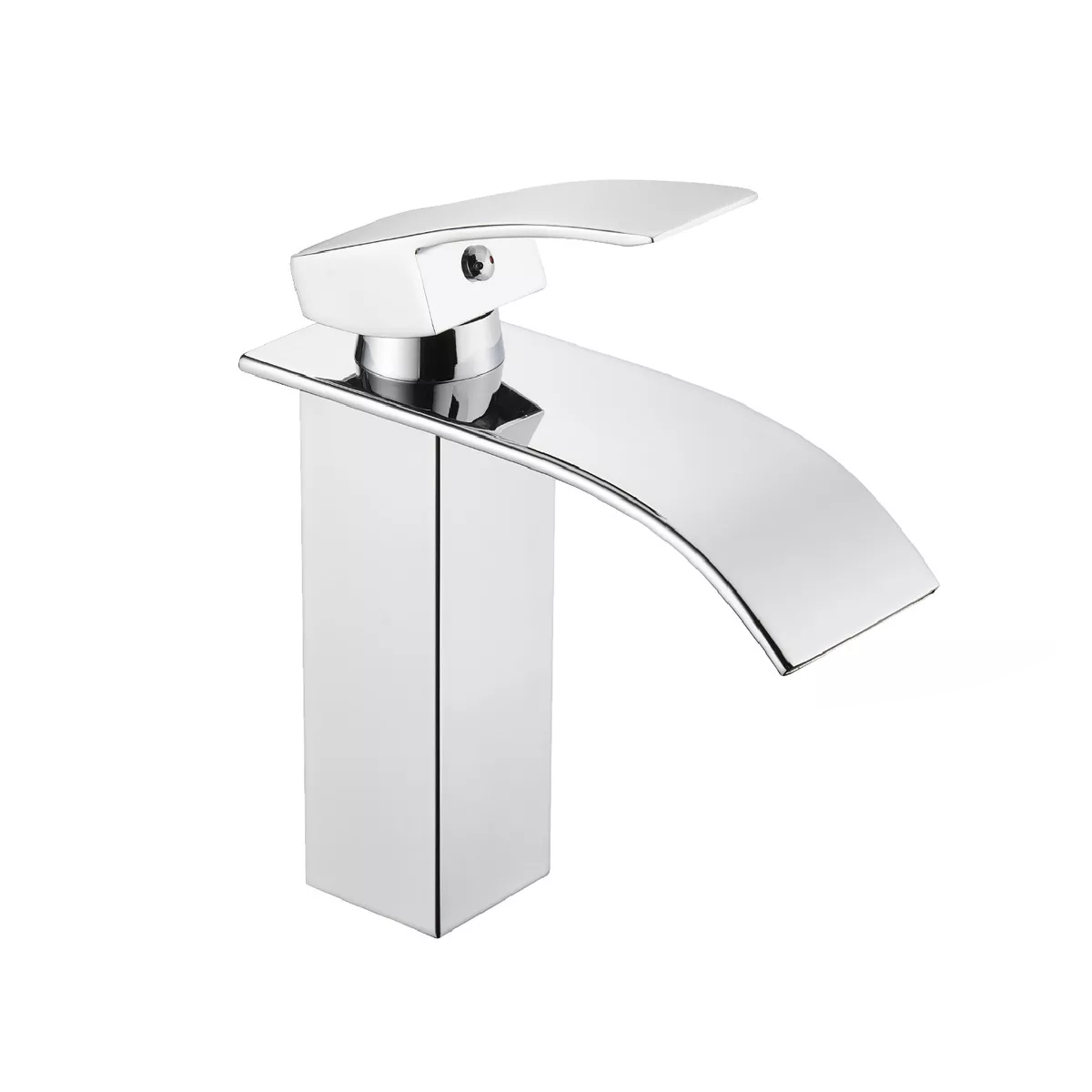 Llave Mezcladora Plana Para Fregadero Lavabo Eo Safe Imports Esi-14957 Plata