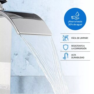 Foto 4 | Llave Mezcladora Plana Para Fregadero Lavabo Eo Safe Imports Esi-14957 Plata