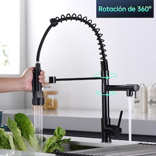 Foto 3 | Grifo Para Fregadero De Cocina, Grifo Mezclador, Fabricado En Acero Inoxidable, Zinc Y Latón, Mezcladora Monoma