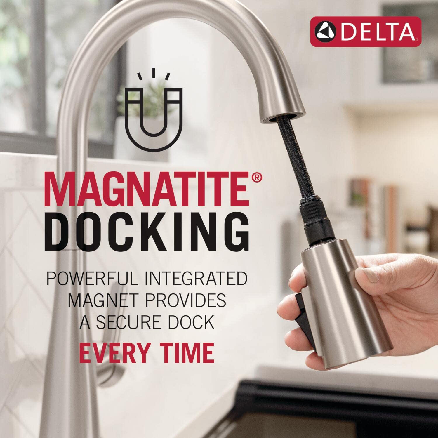 Foto 5 pulgar | Grifo De Cocina Delta Rhett Pro Gold Con Pulverizador Desplegable - Venta Internacional.
