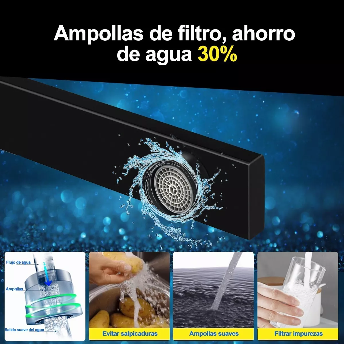 Foto 4 | Language Grifo Llave Mezcladora Eo Safe Imports Esi-10410-1 Negro