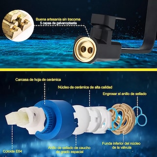 Foto 5 | Language Grifo Llave Mezcladora Eo Safe Imports Esi-10410-1 Negro