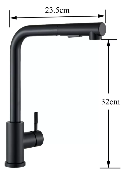 Foto 5 pulgar | Mezcladora Xtellar Grifo De Cocina Acabado Mate Color Negro