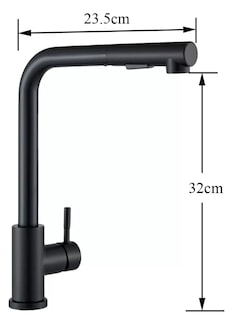 Foto 4 | Mezcladora Xtellar Grifo De Cocina Acabado Mate Color Negro