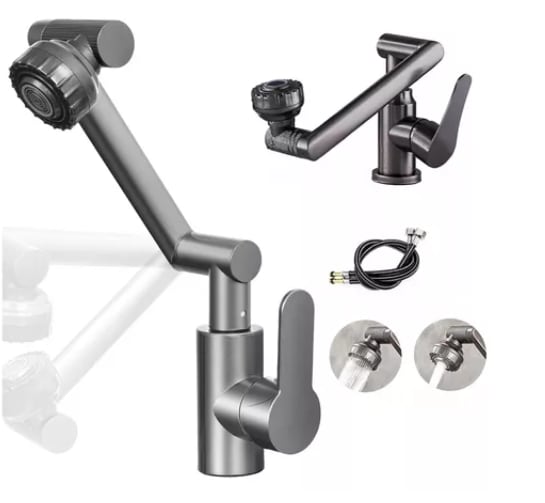 Grifo Mezcladora Xtellar Para Fregadero Color Gris $693
