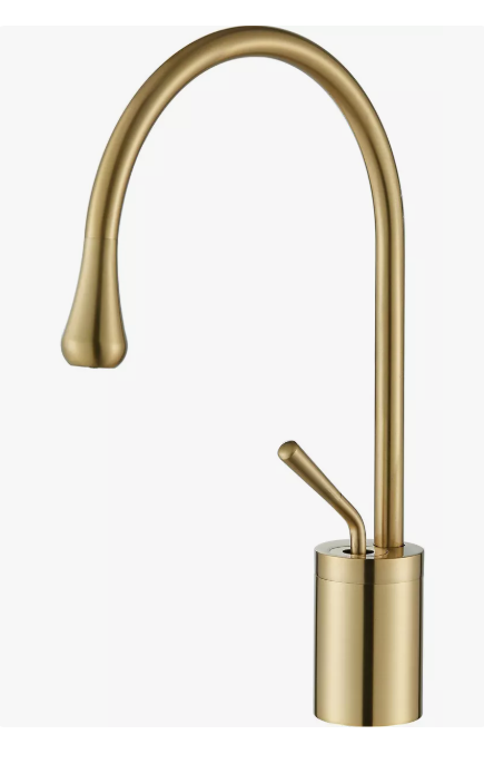 Foto 2 pulgar | Grifo Mezclador Xtellar Para Baño Lavabo Llave Monomando Fregadero Acabado Mate Color Dorado