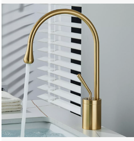 Foto 2 | Grifo Mezclador Xtellar Para Baño Lavabo Llave Monomando Fregadero Acabado Mate Color Dorado