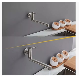Foto 3 | Grifo Xtellar Cocina De Pared Acero Inoxidable Con Acabado Cepillado