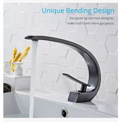 Foto 3 | Grifo Xtellar Monomando Mezclador Llave Fregadero Para Baño Lavabo Acabado Mate Color Negro