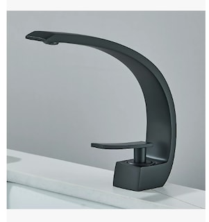 Foto 4 | Grifo Xtellar Monomando Mezclador Llave Fregadero Para Baño Lavabo Acabado Mate Color Negro