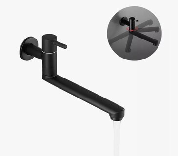 Foto 1 | Grifo Xtellar Para Empotrar En Muro De Baño O Jardín Llave Negro